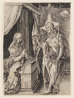 KG 00596
<br/>
Christus verschijnt aan Maria
<br/>
<em>Dürer, Albrecht (1471-1528) - copie naar</em>